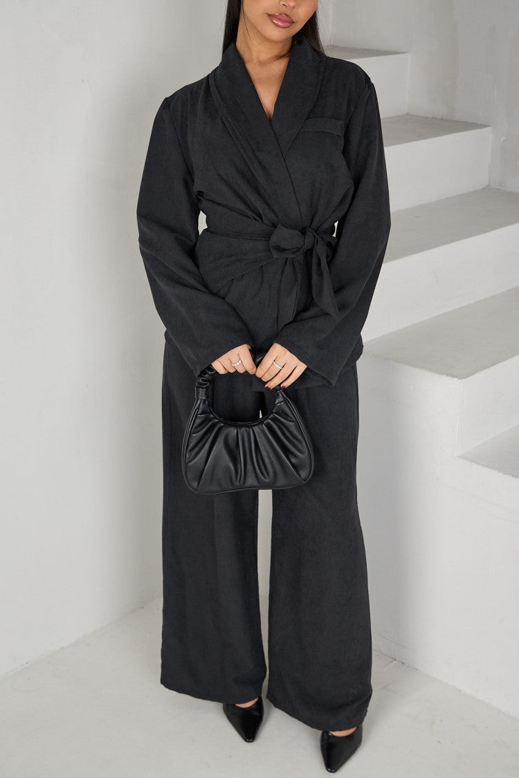 Ensemble 2 pièces blazer + pantalon noir