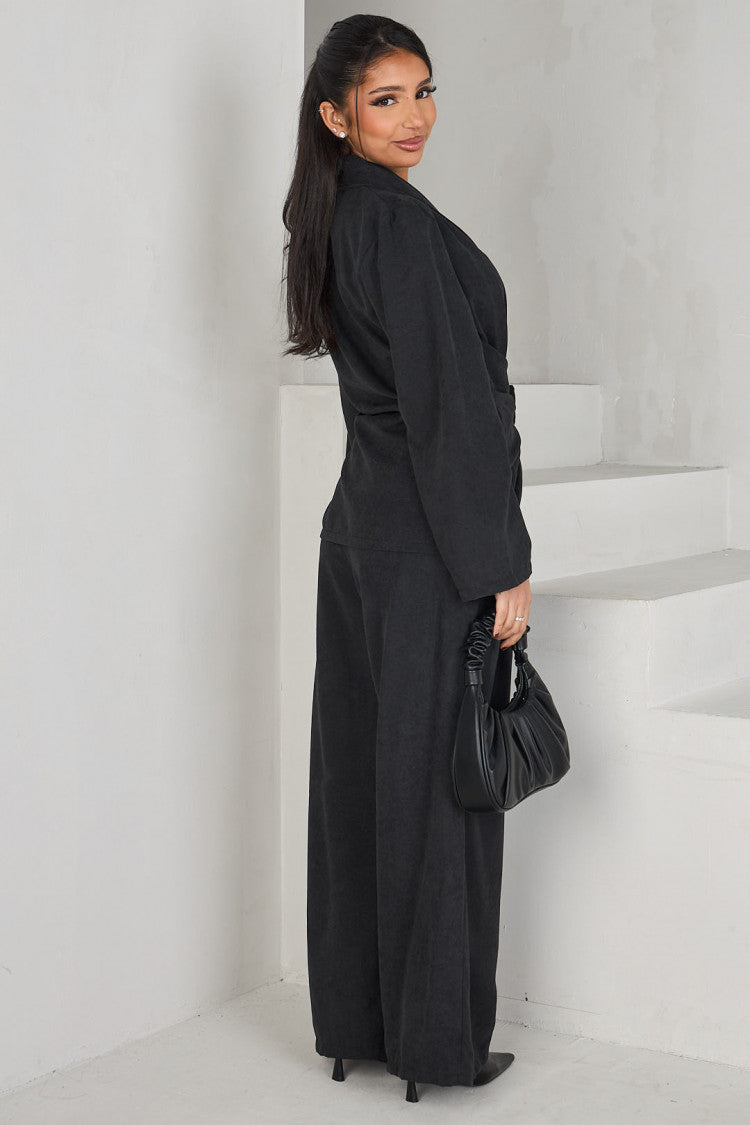 Ensemble 2 pièces blazer + pantalon noir