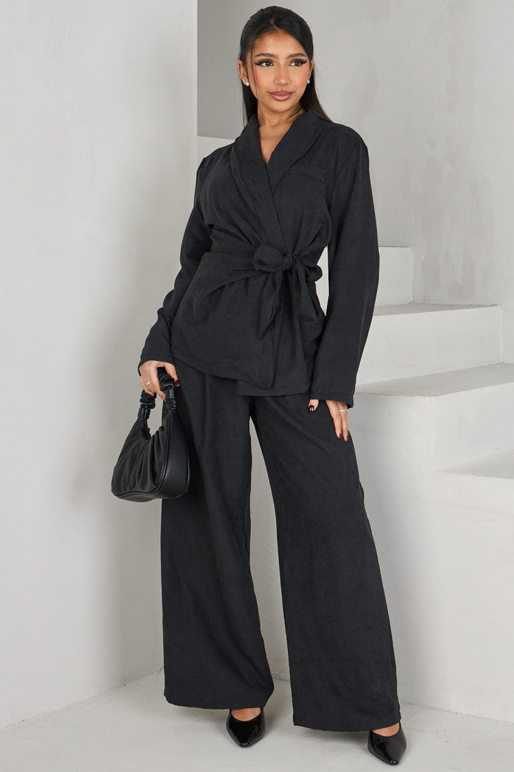 Ensemble 2 pièces blazer + pantalon noir