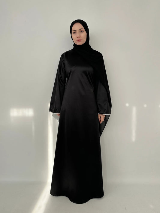 SATIN VELVET DRESS