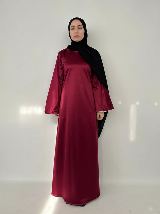 SATIN VELVET DRESS