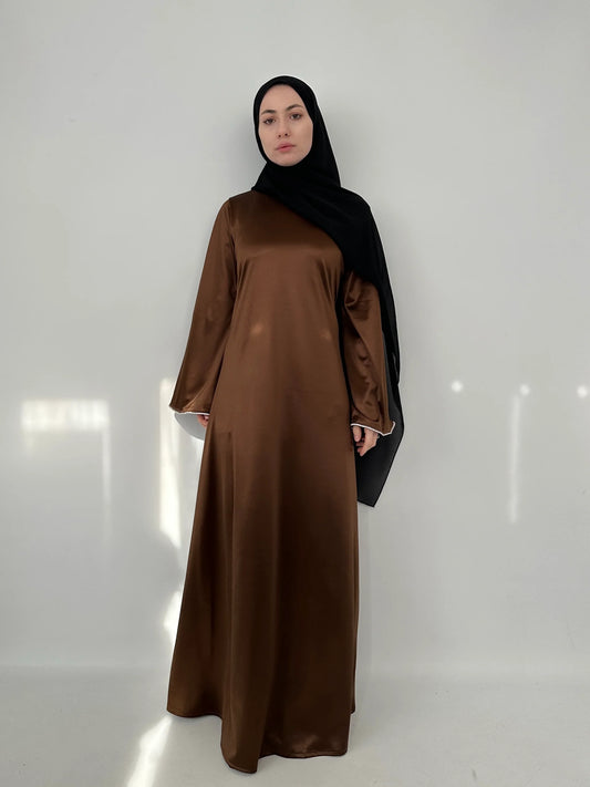 SATIN VELVET DRESS